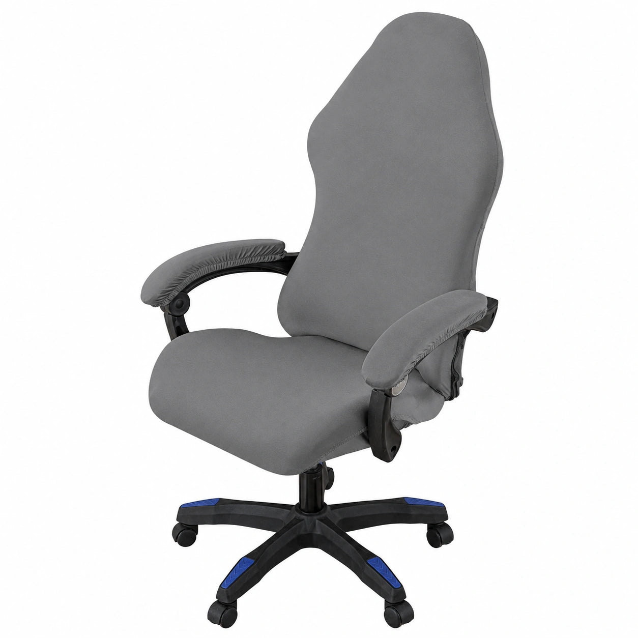 Gaming Stuhlbezug Set, Dehnbar und Waschbar, Schmutzabweisend für Bürostühle, 4er-Pack, Hellgrau