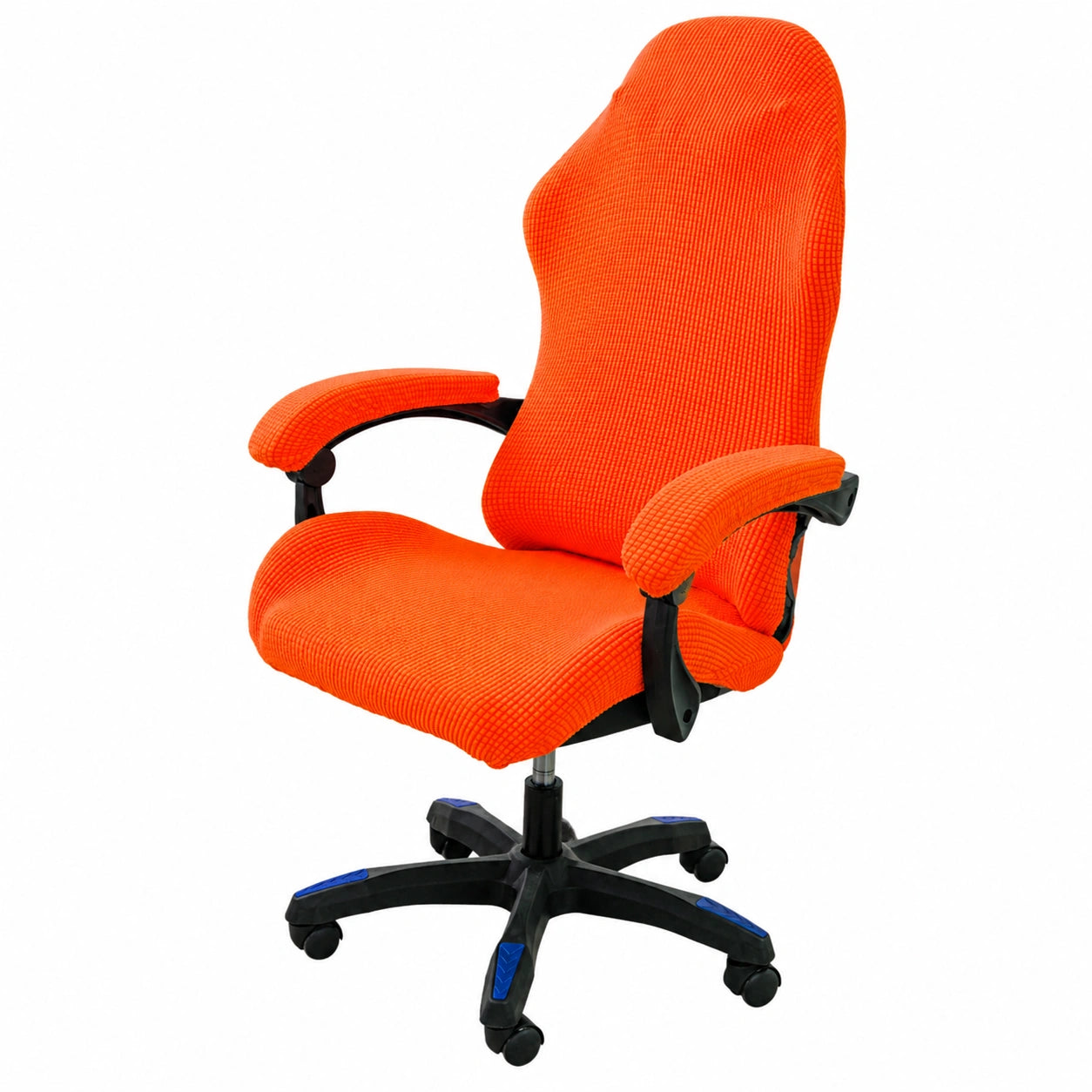 4er-Set Gaming Stuhlbezüge Waschbar mit Rei?verschluss, Anti-Rutsch für Gamingstuhl, Computerstuhl, Drehstuhl, Farbe: Orange