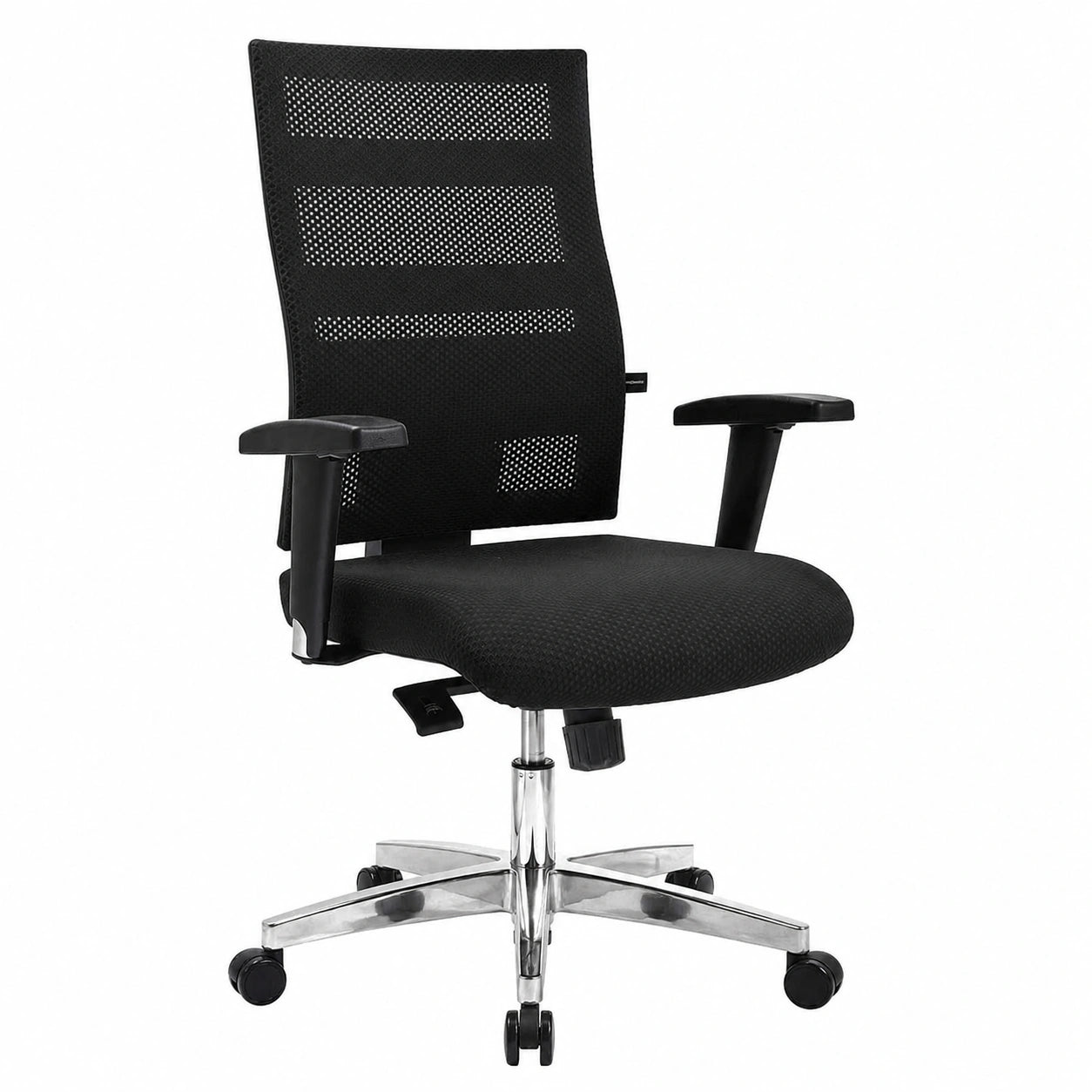 Ergonomischer Bürostuhl X-Pander mit verstellbaren Armlehnen, Schwarz