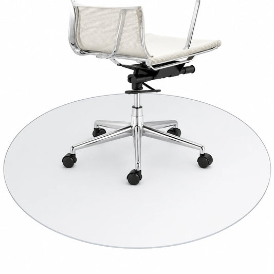 Transparente Bodenschutzmatte für Bürostühle, Rund, 50 cm, 1,0 mm St?rke
