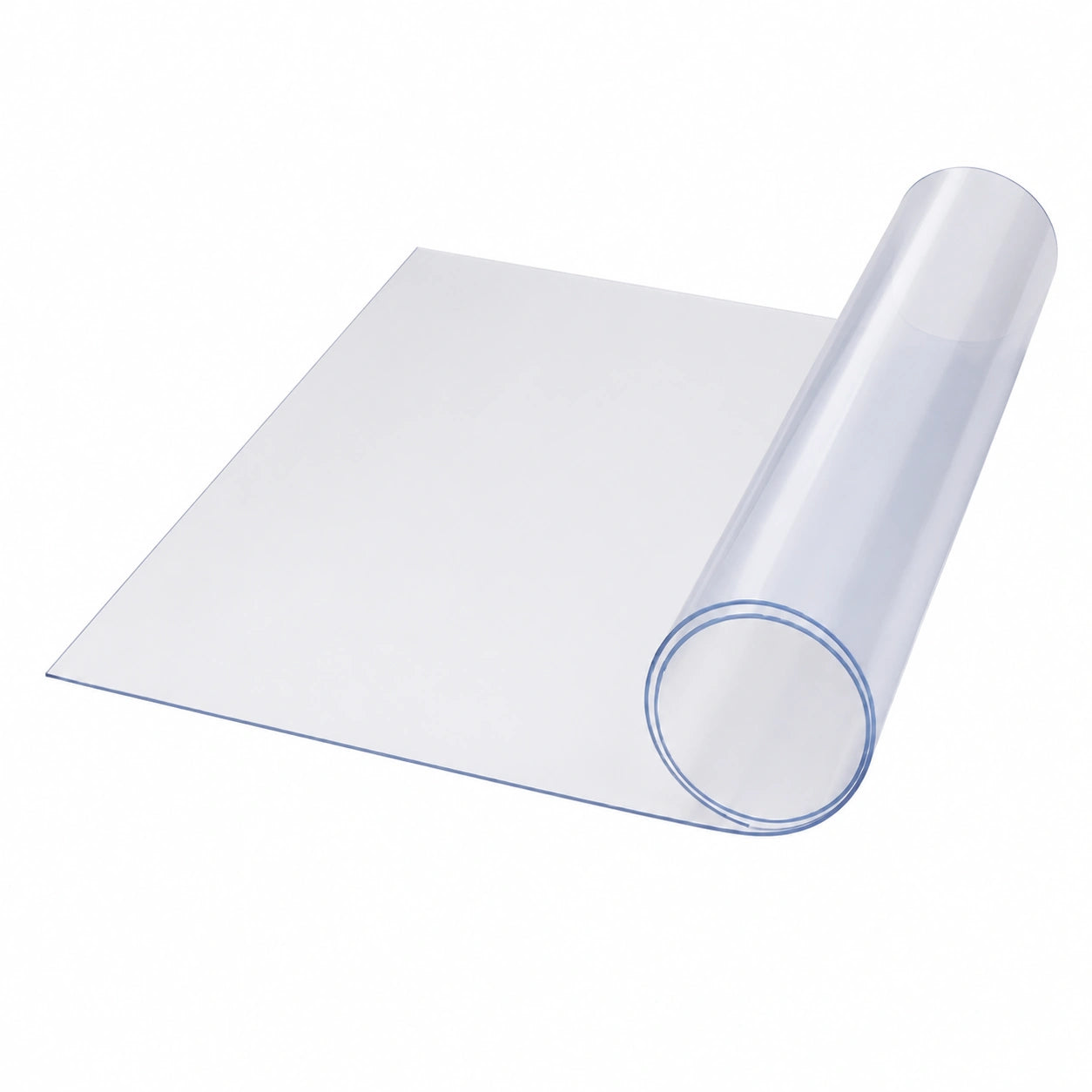 Transparente PVC-Bodenschutzmatte, 2 mm St?rke, 1 m Breite, zuschneidbar, rutschfeste Bürostuhlunterlage