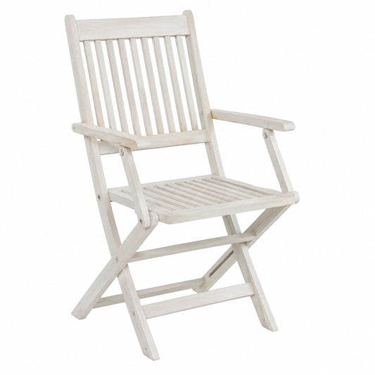 ESTEXO Garten Bistro-Set, Akazienholz Klappstühle, Wei?, 2-teilig