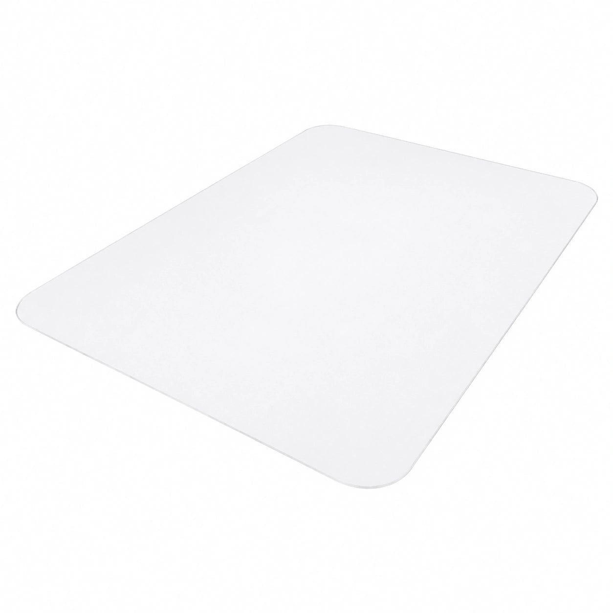 Runde Bodenschutzmatte für Bürostühle, kratzfest, Milchweiß, hergestellt in Deutschland, 90 cm