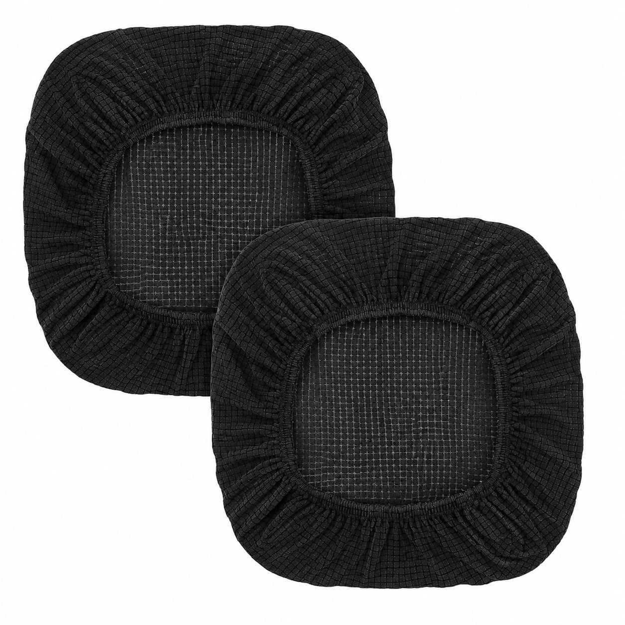 Elastischer Bürostuhlbezug 2er-Set, Schwarz, Waschbar & Abnehmbar - Passend für 35-48 cm Stühle, Ideal für Büro und Veranstaltungen