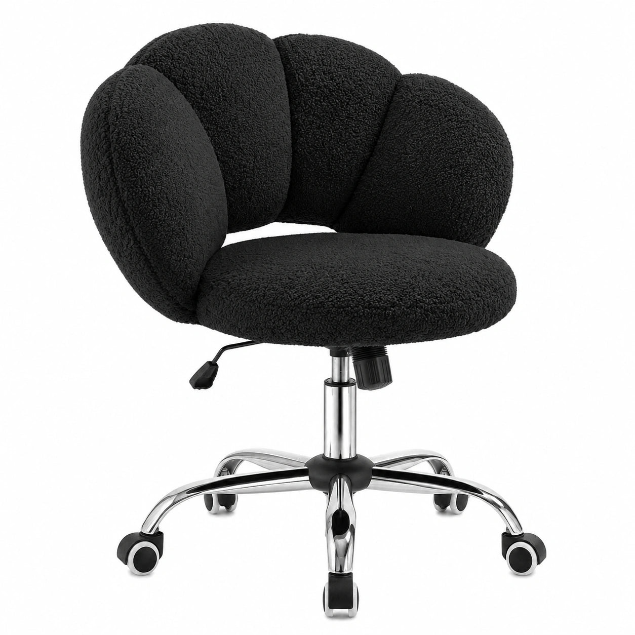 Ergonomischer Bürostuhl in Wolkenform, h?henverstellbar, belastbar bis 136 kg, für Schlafzimmer, Büro, Wohnzimmer - Schwarz